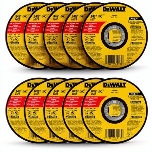 DEWALT Cut Off Wheels Aluminum Oxide 60 Grit Pack of 10-0