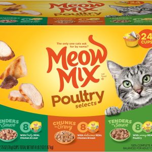 Meow Mix Wet Cat Food Poultry Variety Pack for Cats-0