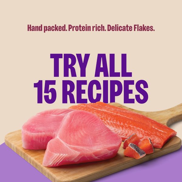 Wellness Grain Free Wet Cat Food Tuna Salmon Flaked-1