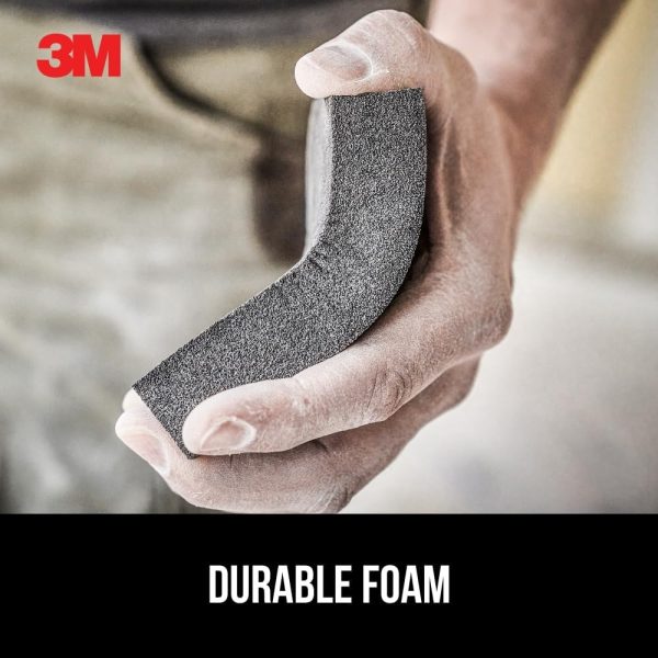 3M Sanding Sponge Flexible Foam Dual Grit Wood Metal Plastic-3