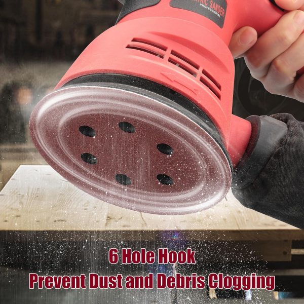 POTUINOM Sanding Discs 6 Inch Aluminum Oxide 6 Hole-5