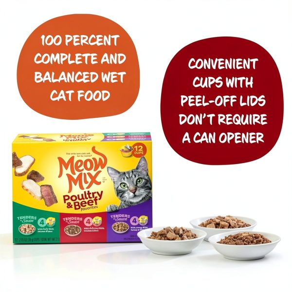 Meow Mix Tender Favorites Wet Cat Food Poultry Beef-1
