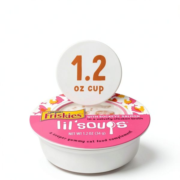 Friskies Lil Soups Cat Food Complement Grain Free Seafood-3