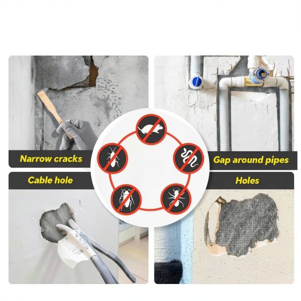Wizcave Steel Wool Kit Rodent Excluder Mesh Dual Layer-4