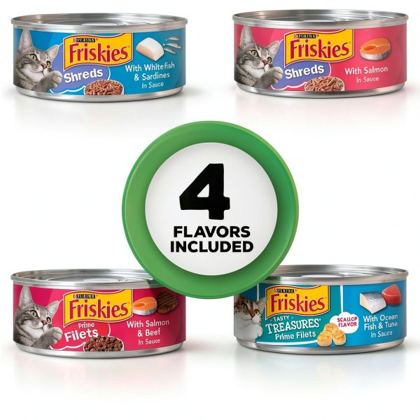 Friskies Wet Cat Food Shreds Gravy Variety Pack Adult-1