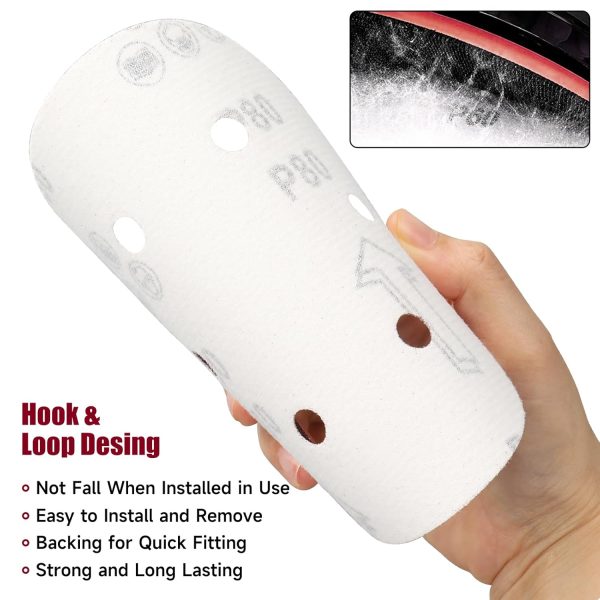 POTUINOM Sanding Discs 6 Inch Aluminum Oxide 6 Hole-4
