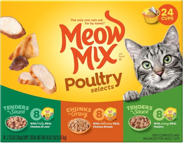 Meow Mix Wet Cat Food Poultry Variety Pack for Cats-7
