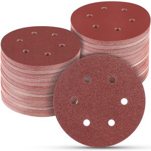 POTUINOM Sanding Discs 6 Inch Aluminum Oxide 6 Hole-0