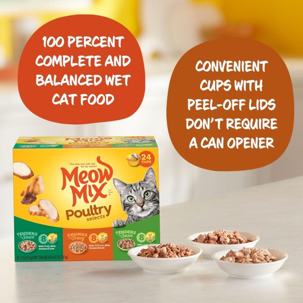 Meow Mix Wet Cat Food Poultry Variety Pack for Cats-1