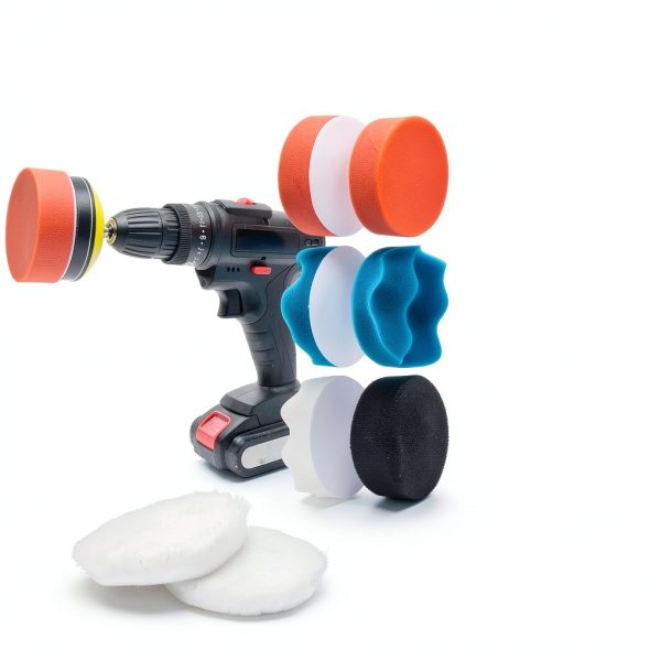 Pomsare Drill Sander Kit 75mm Grit Sandpaper Polishing-4