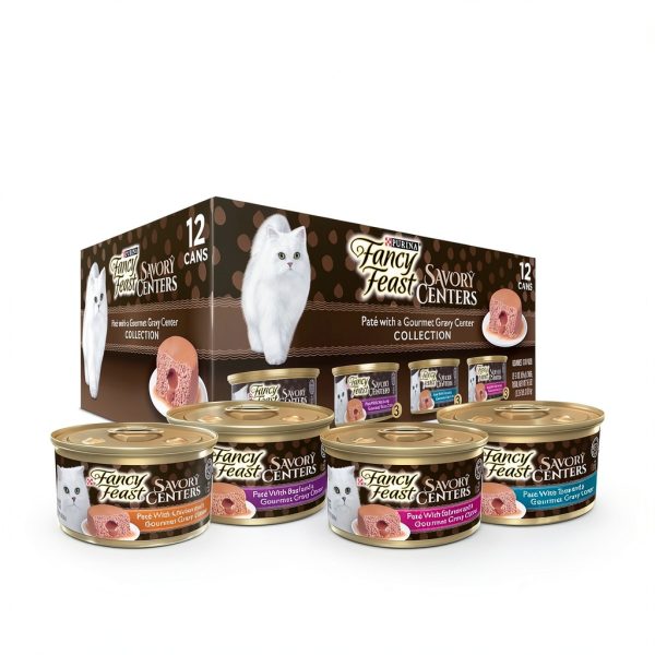 Fancy Feast Savory Centers Cat Food Wet Pate Variety Pack-3