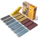 Xiweyla Sandpaper Sheets 13 Grit Levels Hook Loop Backing-0