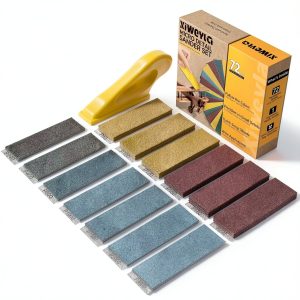 Xiweyla Sandpaper Sheets 13 Grit Levels Hook Loop Backing-0