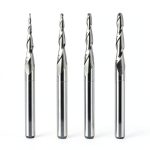 SpeTool 4PCS Ball Radius End Mill Set 0.25-1.0mm TiAIN Coated-0