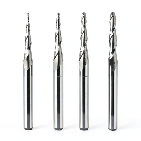 SpeTool 4PCS Ball Radius End Mill Set 0.25-1.0mm TiAIN Coated-0