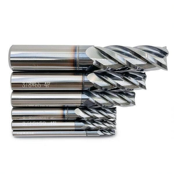 Home of Quality Tools Carbide Square End Mill Set 4 Flute TiAlN-5