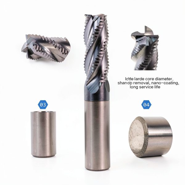 NZtools Square End Mill 5‑Piece Set 1/2×1‑1/4×3 4‑Flute Carbide-4