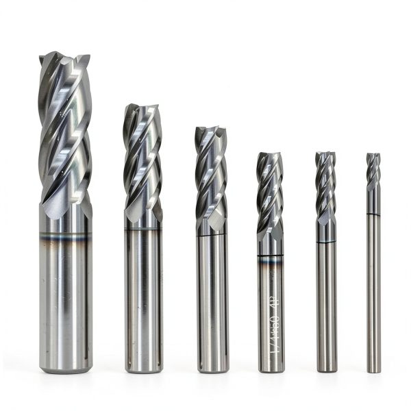 Home of Quality Tools Carbide Square End Mill Set 4 Flute TiAlN-4