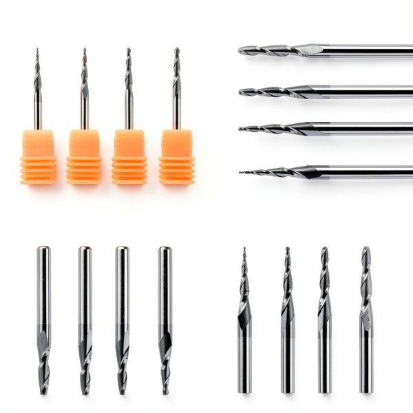 SpeTool 4PCS Ball Radius End Mill Set 0.25-1.0mm TiAIN Coated-2