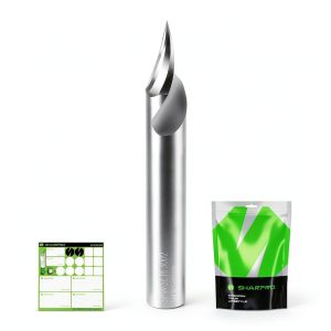 SHARPRO 30 Degree Chamfer End Mill Set 45/60/90 1 Flute 0.5mm Shank-0