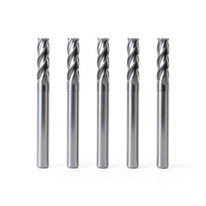 XYunEnZ Ball Nose Carbide End Mill 4-Flute 1/8"-1/2" High Speed Steel-0