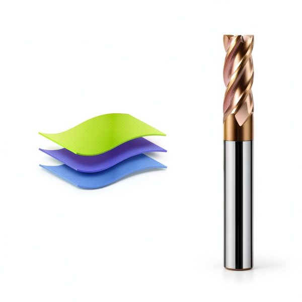 AYCHOLIZ Square Nose End Mill 1/4in TiSiN Coated Carbide Cutter-1