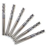 Square Nose End Mill PRO PRECISION 1/4 in TiAlN Carbide-0