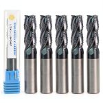 NZtools Square End Mill 5‑Piece Set 1/2×1‑1/4×3 4‑Flute Carbide-0