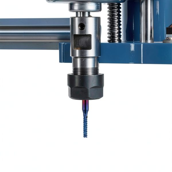 Genmitsu 40pcs End Mills CNC Router Bits, 1/8" Shank CNC Cutter Milling Carving Bit Set Including 2-Flute Flat Nose & Ball Nose, Nano Blue Coat & Titanium Coat, MC40A-3