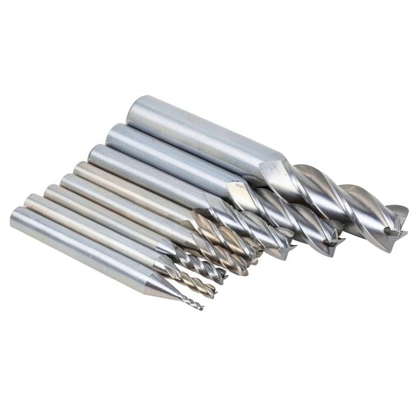 AUTOTOOLHOME End Mill 4-Flute HSS Cutter Set 8 1/16 to 1/2-6