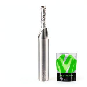 1/8 Ball Nose Router Bits SHARPRO Carbide Upcut End Mill 1/4" Shank-0