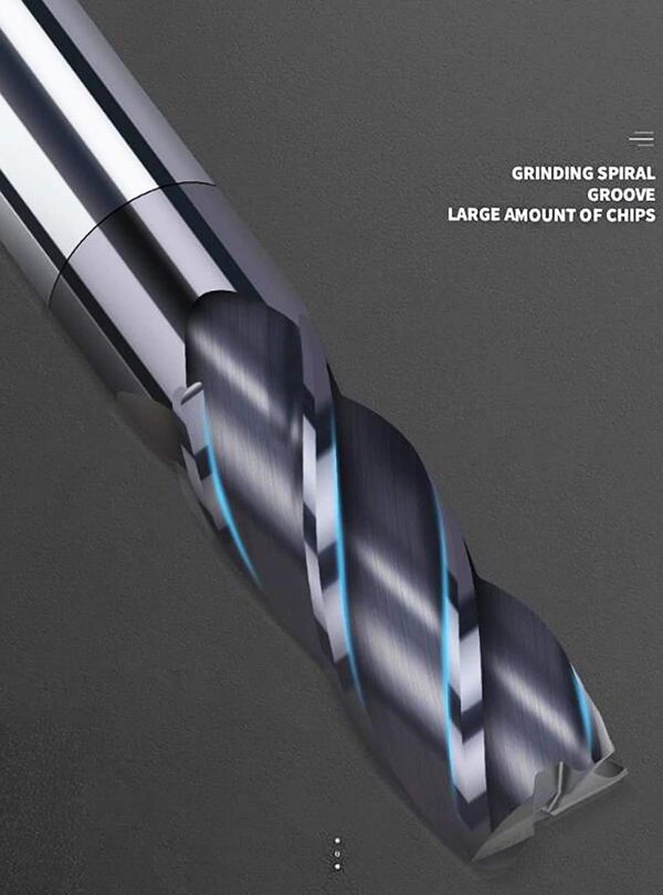 1/4 inch Carbide Square End Mill AlTiN Home tools-6